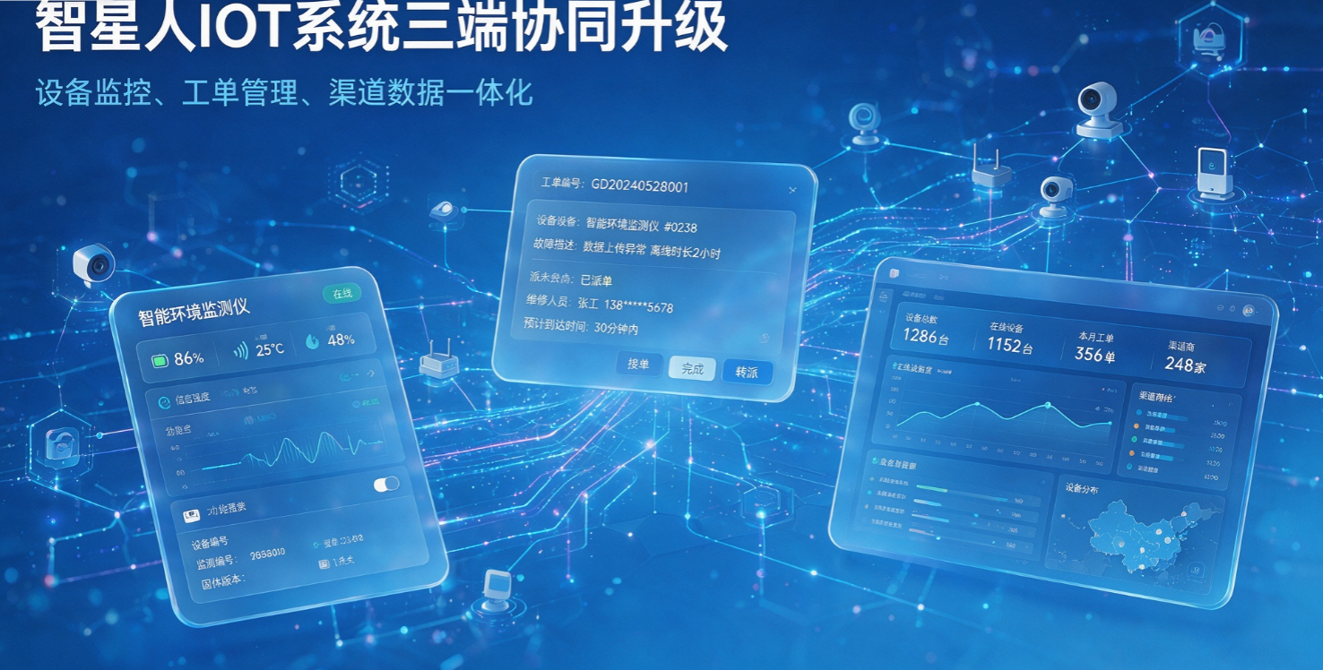 智星人IOT数字资产管理系统全新迭代，三端协同升级